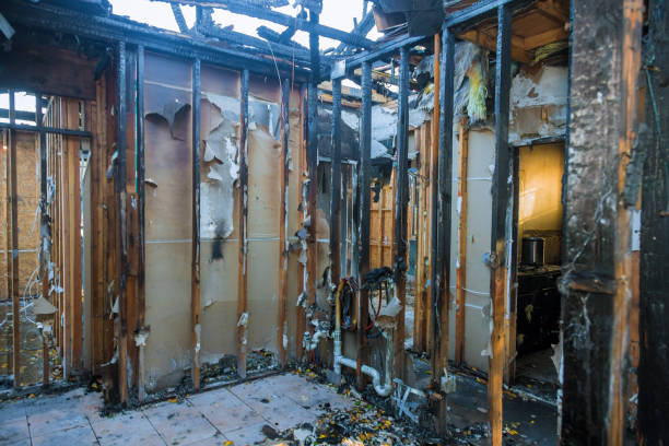 Professional Fire Damage Removal technician working in Quanah, TX